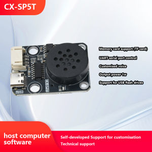 Voice Playback Module Board MP3 Music Player 1W MP3 Playback Serial Control SD/TF Card for SP5T Type C Interface