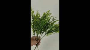 Aksesories polypodhium cabang 7 artificial rumput daun paku atau pakis plastik untuk dekorasi pelaminan atau wedding dan rumah premium Import aritificial termurah palsu plastik