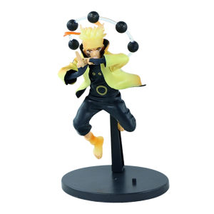 Bandai | 18cm Naruto Anime Figure Uzumaki Naruto Hatake Kakashi Gaara Combat Version Action Figure Collection Model Ornaments Toys Gifts