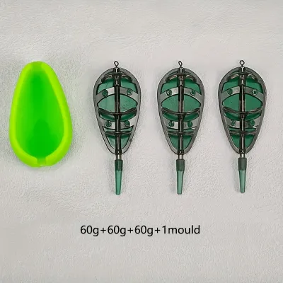 3pcs Heavyweight Fishing Bait Cage Set - ABS Material Includes Bait Storage Trays Ideal for Carp Fishing Fishing Tackle|Sophi