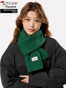 TUCANO | Solid Color Warm Wool Knit Scarf