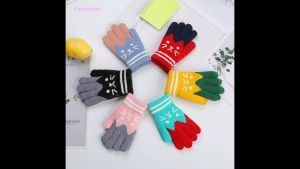 Sarung Tangan Anak Winter Rajut Musim Dingin Kids Gloves Knitted Knit Hangat Balita 4-8 Tahun