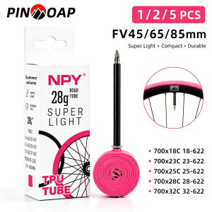 PINMOAP 1/2/5PCS 700c Tpu Bicycle Inner Tube Ultralight Road Bike Tire Tube Presta Valve Replacement For Racing Cycling Repair
