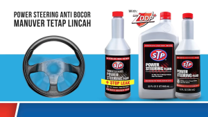 STP Power Steering Fluid 300 mL Putih/Bening Pelumas Stir Mobil Sedan