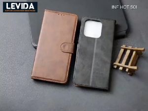 Leather Case Flip Infinix Hot 40 Infinix Hot 40 Pro Infinix Hot 50I Flip Cover Kulit Sarung Buku