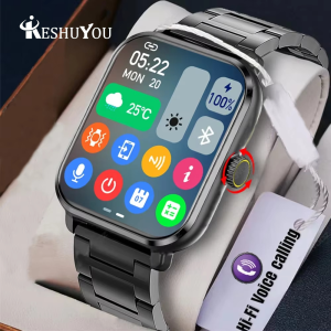 KESHUYOU New Smart Watch H9 Pro MAX 2.01-inch HD Display Bluetooth Call Message Alert Sports Mode Smartwatch For Men Women