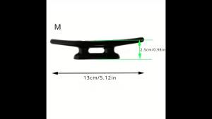 1PC Nylon Plastic Low Flat Cleat Open Base Cleat Marine Boat Yacht Deck Line Rope Tie Boat Hardware Accessories