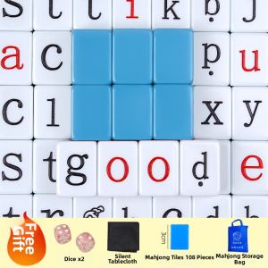 QILEYUAN | English Learning Mahjong Educational Toy