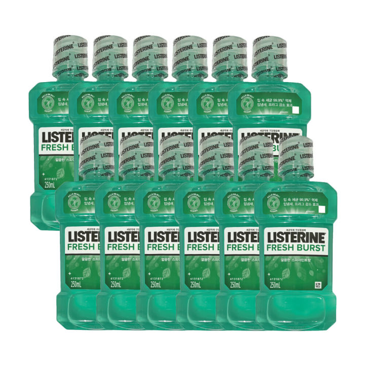 LISTERINE | Johnson Johnson Listerine Fresh Burst Spearmint Scent 250ml X 12