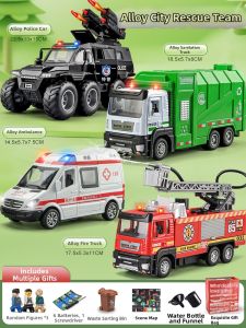 Water Spraying Garbage Truck Toy Car for Boys