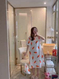 Daster Anak Gen Z | Daster Dinas Wanita - Pakaian Tidur Nyaman Slim Fit Motif Karakter Lucu LD 110