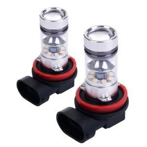 Buah H11 H8 Lampu Kabut 100 W 20SMD Mobil LED Kabut Bohlam Lampu Depan Lampu Putih Kuning