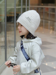Thick Knitted Woolen Fisherman Hat for Girls Childrens Winter Fashionable Warm Windproof Cap Baby Autumn Winter Knit Hat