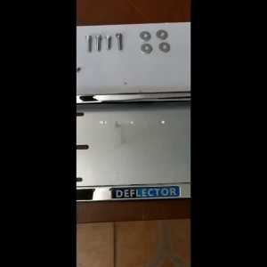 2Pcs License Plate Frame with Cover Chrome Stainless Universal Car License Plate Holder Frames
