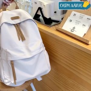 Balo học sinh nữ đi học đi chơi xinh xắn cute kiểu dáng hàn quốc ulzzang màu trơn trắng đen đơn giản CX29