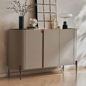 Modern Italian Walnut Dining Room Sideboard Wall Mounted Storage Cabinet Tea Water Cabinet Entrance Hall Hall Cabinet