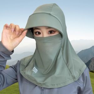 Summer 2025 Womens New Ice Silk Empty Top Sun Hat Breathable Cycling UV Protection Large Brim Casual Style Travel Cap