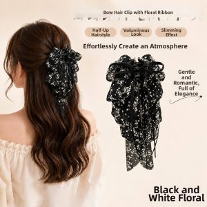 Elegant Bow Scrunchie Hair Clip