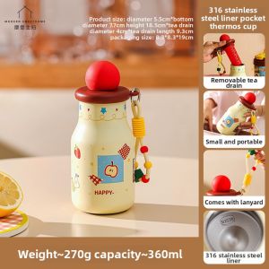 MODERN SWEETHOME | Highly Attractive Portable Thermal Mug for Women with Straw