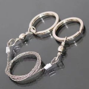 Portable Hand Pull Wire Saw Outdoor Stainless Steel Saw Steel Wire Wilderness Survival Saw Field Survival Supplies