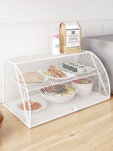 Kitchen Table Food Cover Dustproof Mosquito Proof Fly Proof Leftover Food Cover Home Use Nordic Style Two Layer Basket