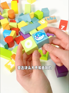 [Ready Stock] PLAYMART Forest & Ocean Number Alphabet Blocks (100pcs) Mainan Kayu Belajar Sambil Main Latih Tangan Mainan Budak