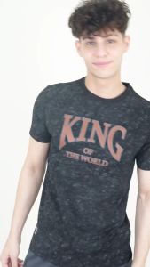 Forest Pigment Dye Tee Crew Neck Short Sleeve T Shirt Men | Regular cut Tee Shirt Men - 621375