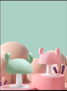 Mushroom Shape Silicone Soft Rubber Soothing Teethers Toys for Baby BPA free