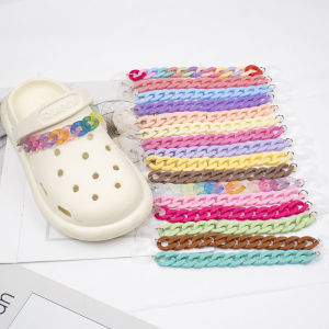 รองเท้ามีเสน่ห์ Jibbilz สร้อยประดับหัวเข็มขัดรองเท้า DIY ขนาด22ซม. โซ่ดอกไม้รองเท้าแบบถอดได้ความคิดสร้างสรรค์ INS สำหรับ Crocs ซื้อ10ชิ้นรับส่วนลด60% ชิ้น