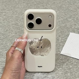 LIANGWU | Apple Phone Compatible Case with Feather Yarn Design Trendy Popular Style