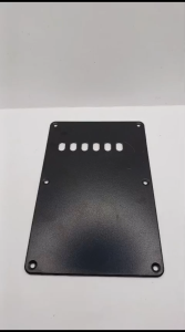 Cover Tutup Belakang Cavity Backplat Tremolo Fender Gitar 6 Hole Black