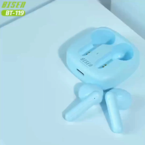 BISEN BT-119 Bluetooth 5.9 Wireless Earphones.·Small and Burden-free.Extremely Long Battery Life·Earbud Electronic. Audio