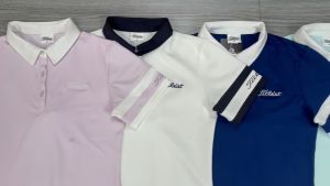 Bộ Quần Đùi Thể Thao Có Túi Và Áo Cổ Trụ Mix Màu Titleist Chơi Cầu Lông Pickleball Tennis Golf