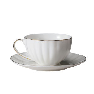 MONGDIO | Elegant Ceramic Coffee Cup Set with Pumpkin Design