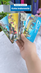 Gantungan Kunci Lanyard Seri Provinsi Indonesia Souvenir Oleh Oleh KeyChain Lanyard Hadiah Oleh Oleh Indonesia Multifungsi Suvenir Gantungan Kunci Motor Mobil Rumah