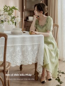 FANJUTAIDU | White Lace French Atmosphere Enhancing Tablecloth