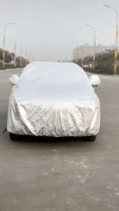 Bạt phủ xe ô tô MITSUBISHI Mirage XpanDerAtragePajero TritonOutlander-bạt phủ 3 lớp chống xước có khóa kéo cánh cửa