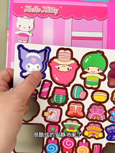 Cute Magnetic Quiet Book - DIY Sticker Toy for Kids Handmade