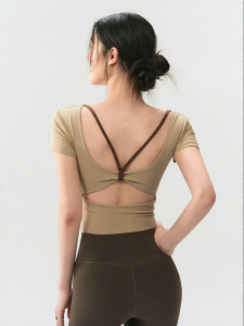 YUANQINVHAI | Summer Padded Backless Sport Top
