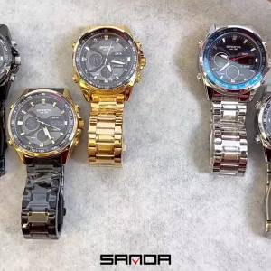 SANDA Luxury Chronograph Men Watch Top Brand Sport Waterproof Fashion Business Military Wristwatch Relogio Masculino