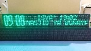 GPS Wifi Android Jadwal Sholat Hijau 20x140cm