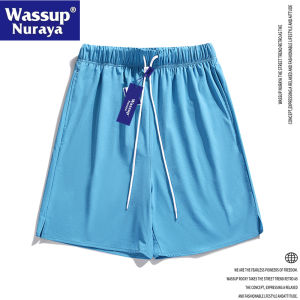 Wassup Nuraya Mens Basketball Shorts Quick Dry Breathable Fitness Sports Shorts Casual Loose Fit Five-Quarter Length Pants