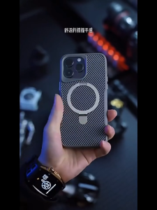 🇹🇭🔥รุ่นอัพเกรด🔥 เคส iphone เคสไอโฟน13 Magsafe แม่เหล็กเคส เคสโทรศัพท์แม่เหล็กคาร์บอนไฟเบอร์สําหรับ เคสไอโฟน 15 iPhone 16 13 15 11 12 14 Pro Max 13 11 Pro 15Plus พร้อมขาตั้งที่มองไม่เห็น ดึงออกได้