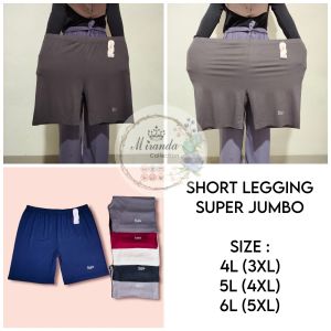 Short Legging JUMBO MIRANDA / Strit Miranda JUMBO Bahan Rayon Spandex - SP 777