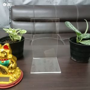 ฉากกั้นหนังสือ ที่กั้นหนังสือ ที่คั้นหนังสือ อะคริลิคใส หนา 3มิล 9x10x16 (ราคาต่อ 1 ชิ้น) (L4)