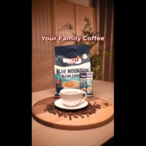 MEET U Blue Mountain Blend Coffee | Kopi Segera Pracampur Blue Mountain (50s x 16g) HALAL