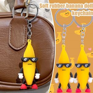 Creative Banana Keychain & Cartoon Bag Hanging Ornaments: A Fun Addition to Your Everyday Accessories