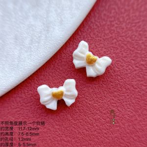 เครื่องประดับ DIY รูปผีเสื้อชิ้นเล็กทำจากกระดูกมังกรธรรมชาติ ประดับด้านข้าง รูด้านหลัง เครื่องประดับแฟชั่น