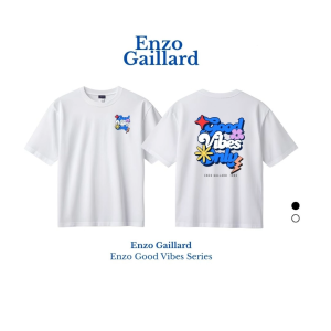 Enzo Gaillard เสื้อยืด ทรงปกติ รุ่น Good Vibes Series