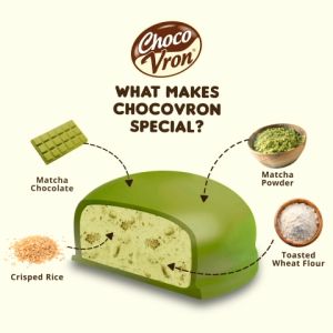 ChocoVron Gift Box Chocolate Coated Polvoron Matcha Green Tea with Crisped Rice 240g - Lazada